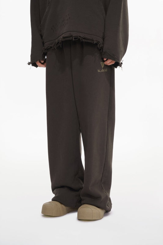 Syndicate Fleece Pants Baggy Brown - Valabasas