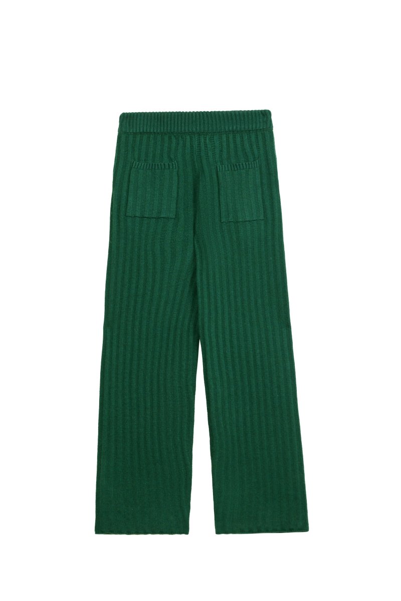 Tacto Knit Pants – Green (Cashmere Blend) - Valabasas