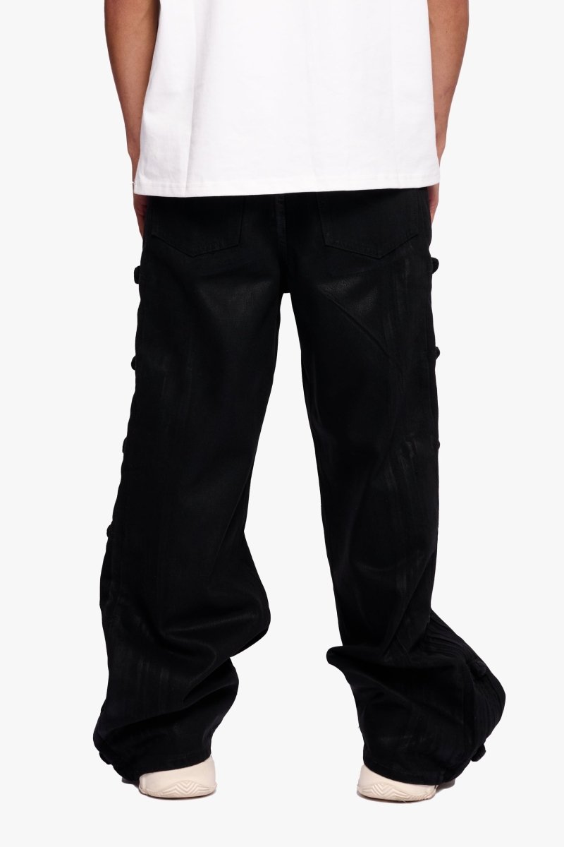 Tagged Black Waxed Baggy - Valabasas