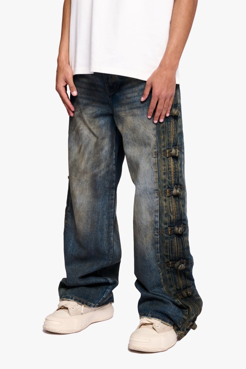 Tagged Dirty Blue Washed Baggy - Valabasas