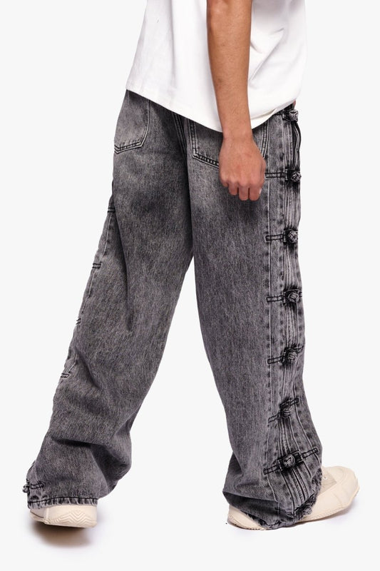 Tagged Grey Wash Baggy - Valabasas