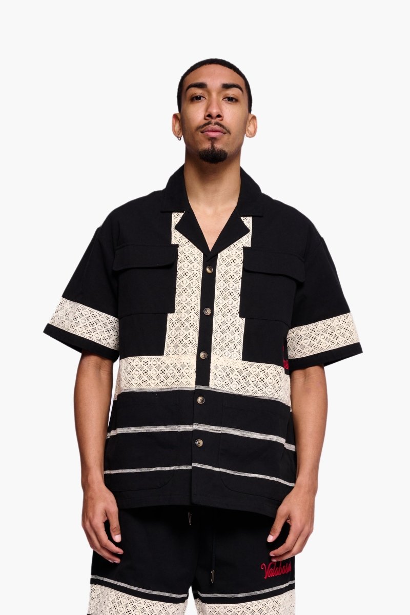 Talia Button Down Black - Valabasas