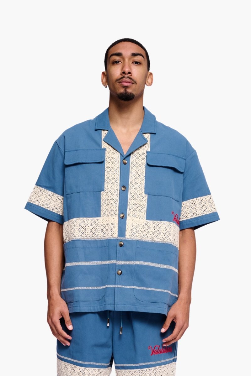 Talia Button Down Blue - Valabasas