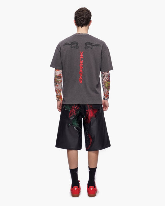 Tatsu Baggy Jorts Black Waxed - Valabasas
