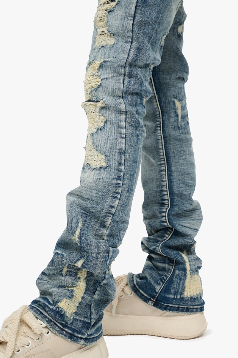 Tearaway Skinny Jean Dark Blue Wash – Valabasas
