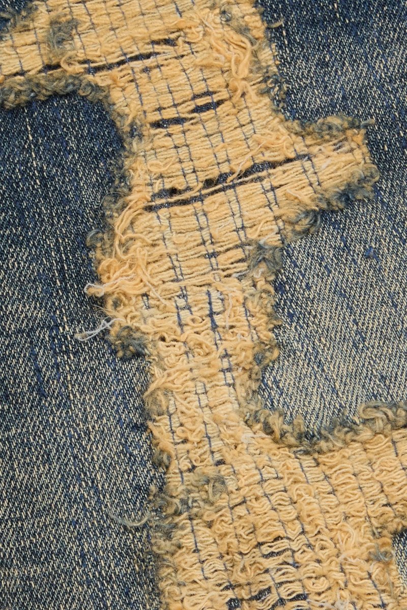 Tearaway Stacked Flare Jean Dark Vintage Washed - Valabasas