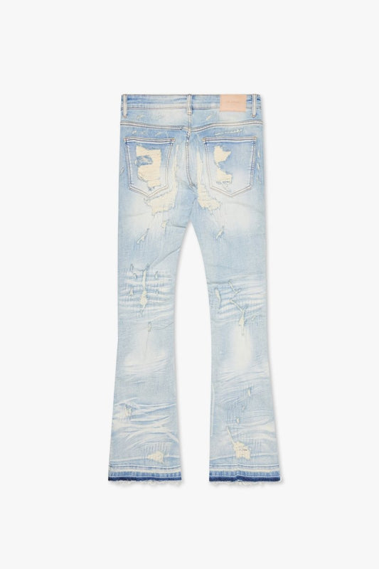 "TEARAWAY" STACKED LIGHT BLUE WASH - Valabasas