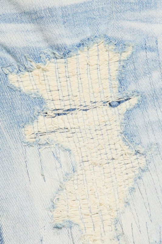 "TEARAWAY" STACKED LIGHT BLUE WASH - Valabasas