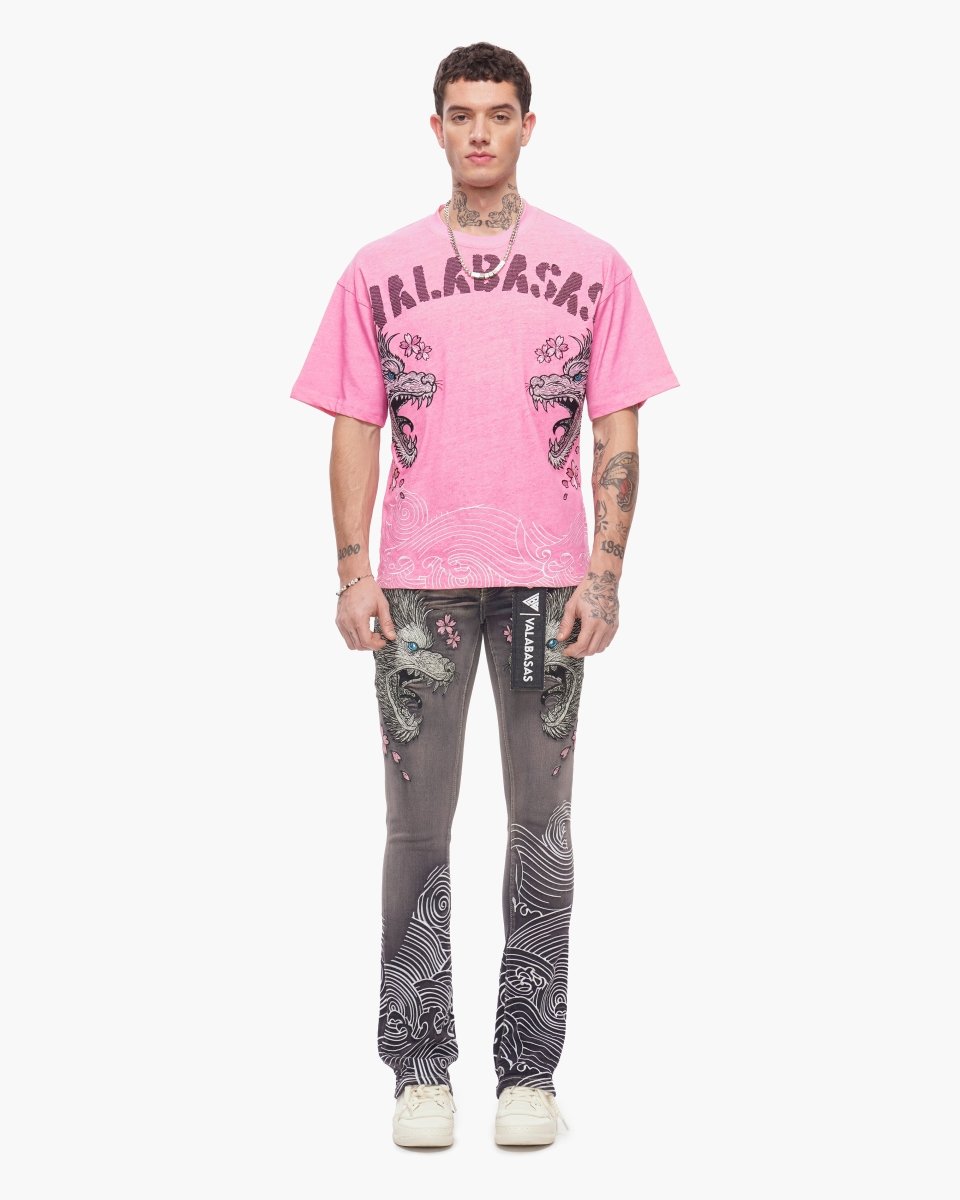 Tenka Stacked Denim Grey Wash – Valabasas