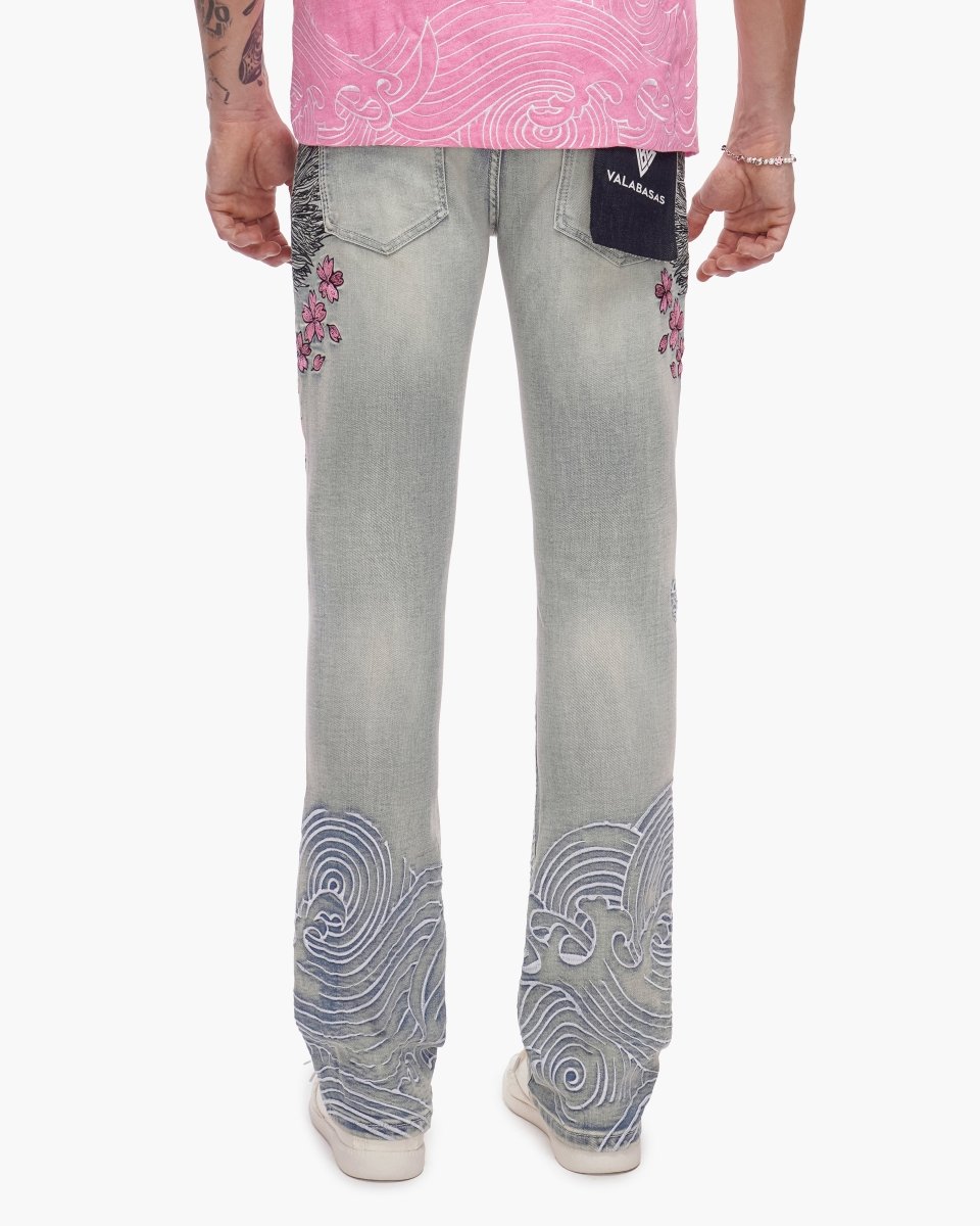Tenka Stacked Denim Light Blue Wash – Valabasas