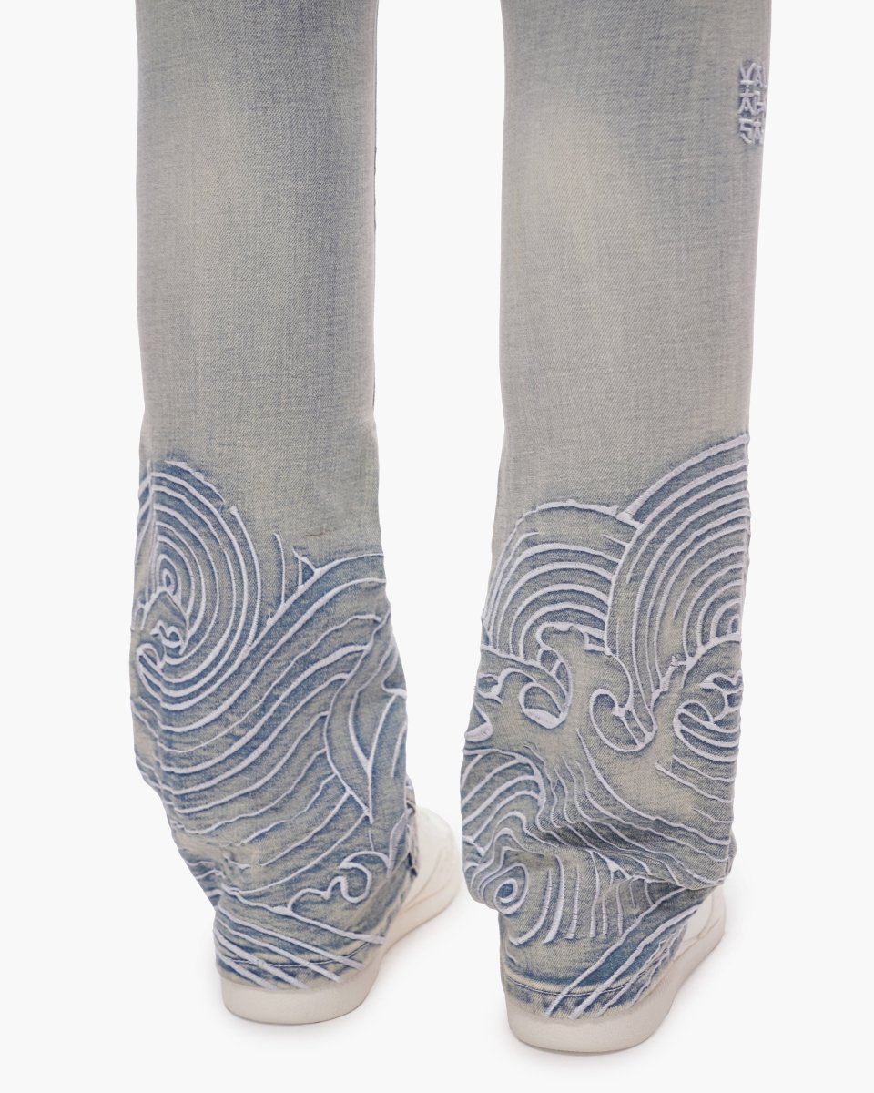 Tenka Stacked Denim Light Blue Wash - Valabasas