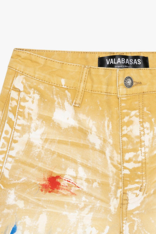 "THAHAB" STRAIGHT PANT KHAKI MULTI - Valabasas