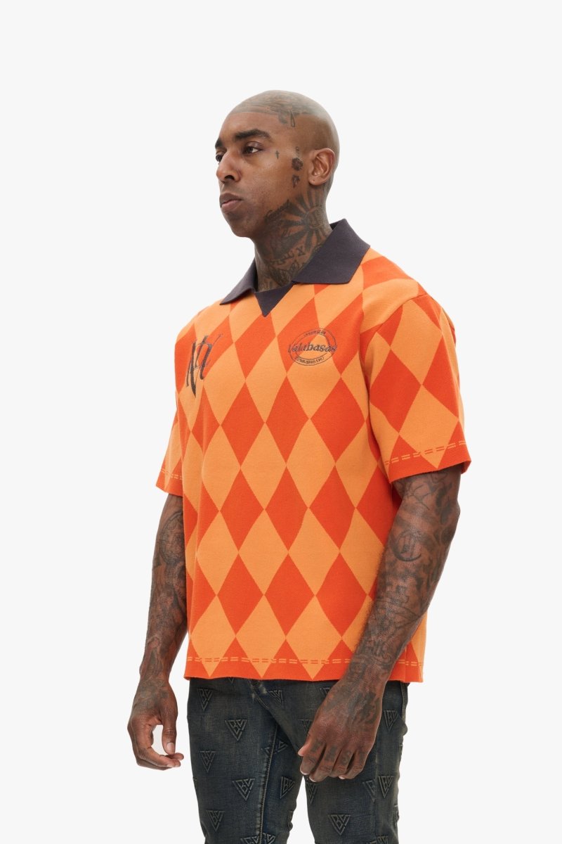 Thanya Polo Button Up Orange