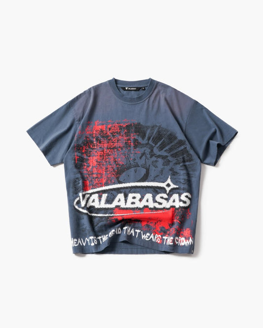 The Crown Vintage Blue T-Shirt - Valabasas