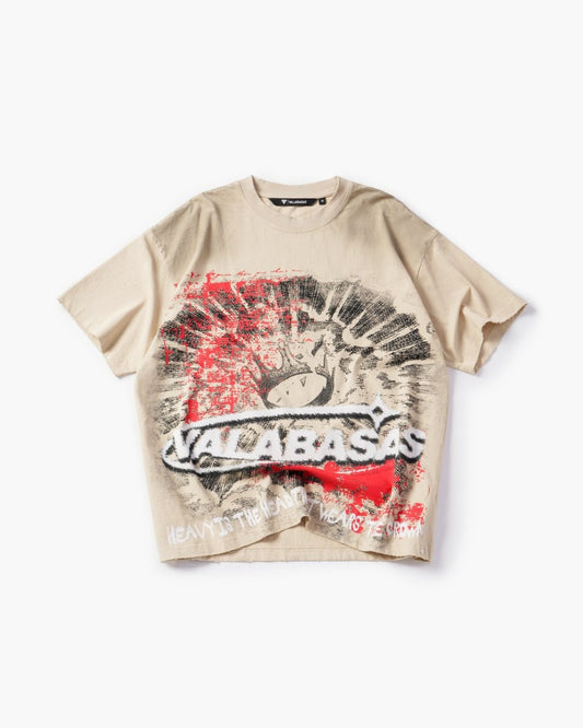 The Crown Vintage Cream T-Shirt - Valabasas