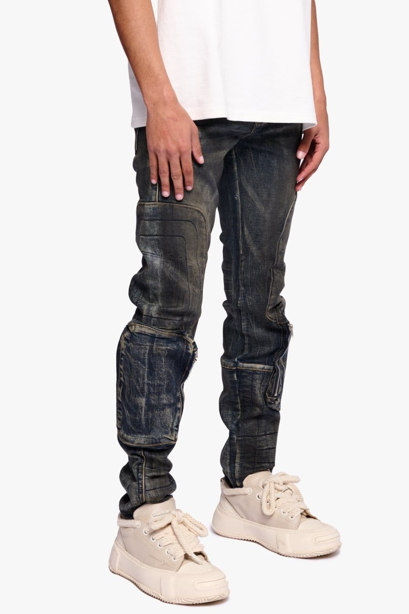 Thrust Dirty Blue Waxed Skinny - Valabasas