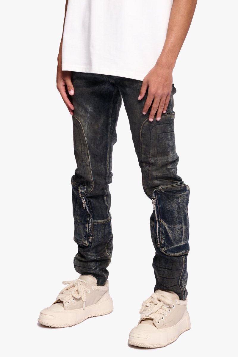 Thrust Dirty Blue Waxed Skinny - Valabasas