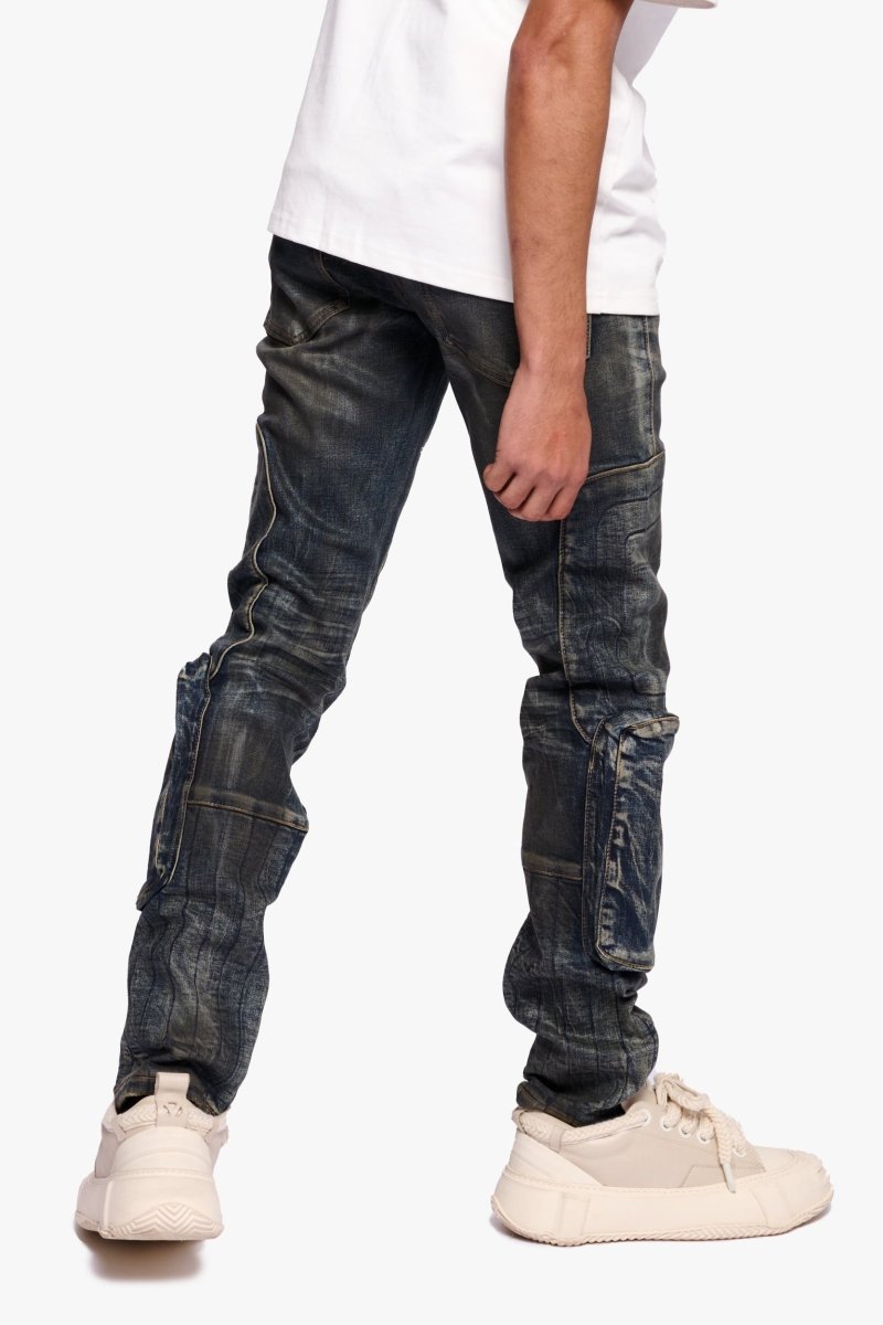 Thrust Dirty Blue Waxed Skinny