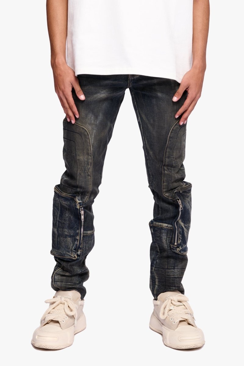 Thrust Dirty Blue Waxed Skinny - Valabasas