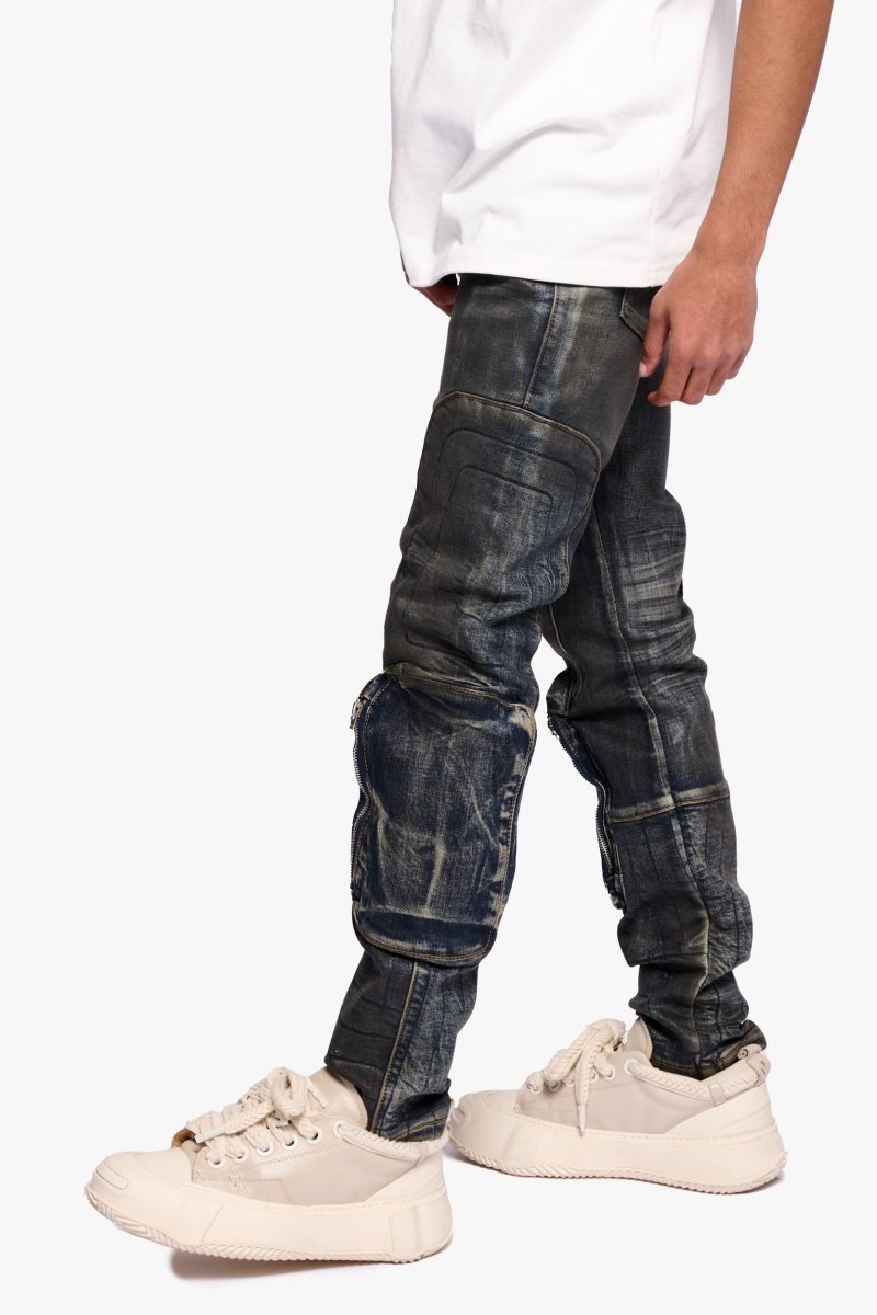 Thrust Dirty Blue Waxed Skinny