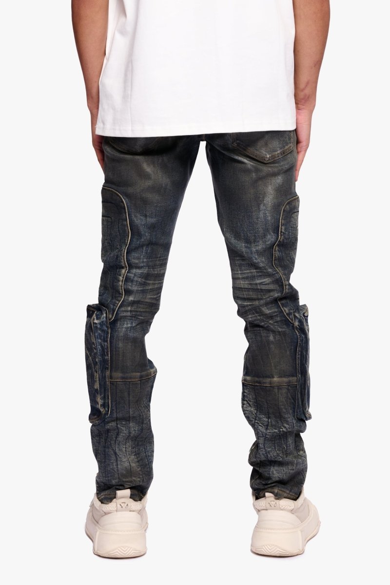 Thrust Dirty Blue Waxed Skinny - Valabasas