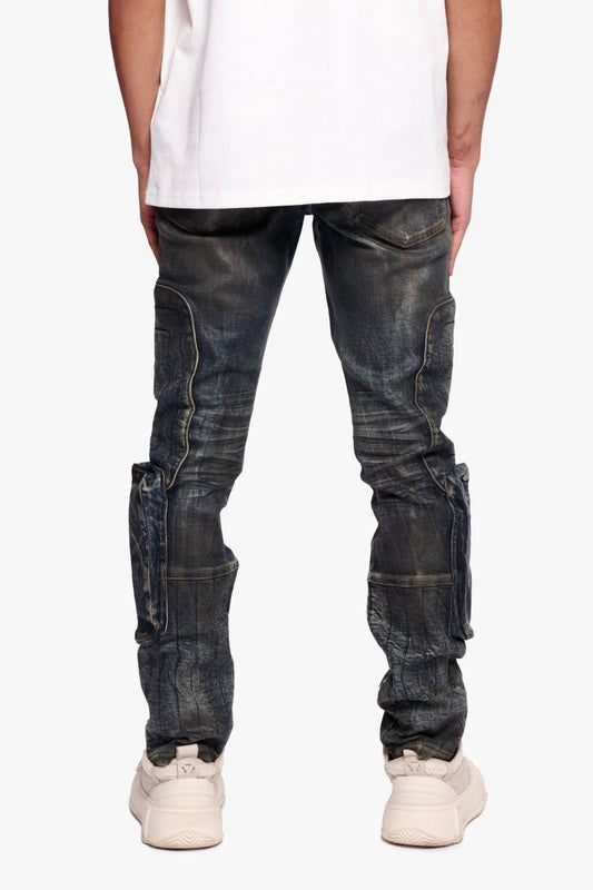 Thrust Dirty Blue Waxed Skinny - Valabasas