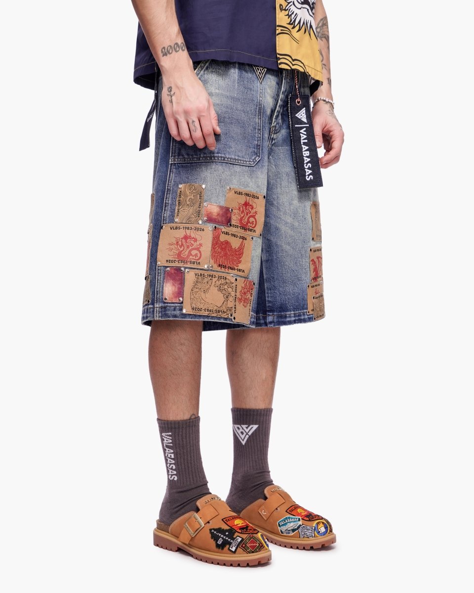 Torinx Baggy Jorts Dark Blue Wash - Valabasas