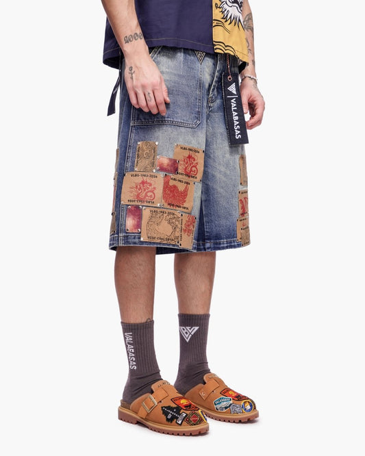 Torinx Baggy Jorts Dark Blue Wash - Valabasas