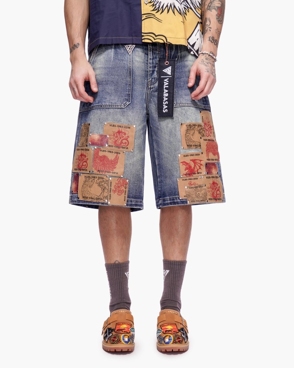 Torinx Baggy Jorts Dark Blue Wash - Valabasas