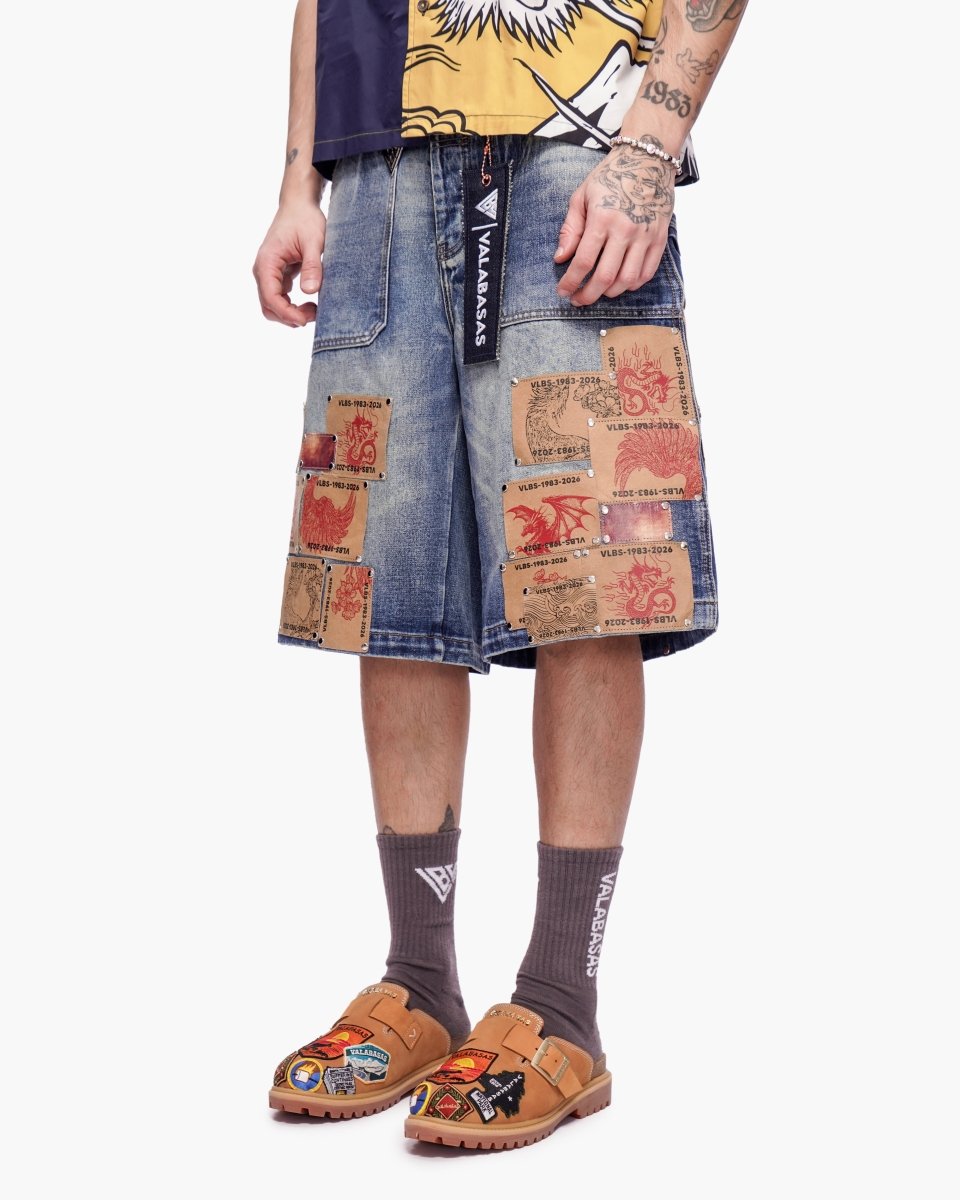 Torinx Baggy Jorts Dark Blue Wash - Valabasas