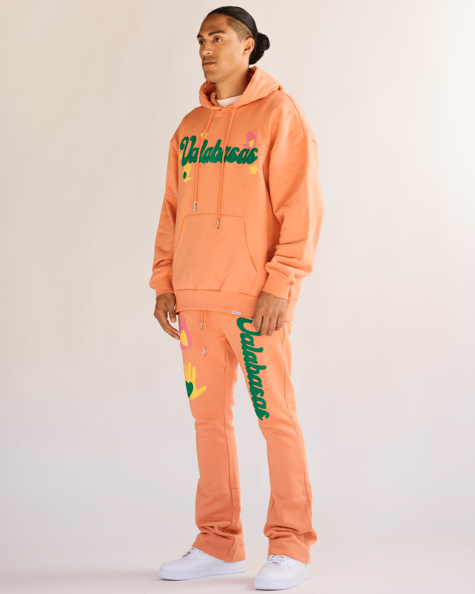 "TOUCHSTONE" PEACH/YELLOW FLEECE SET