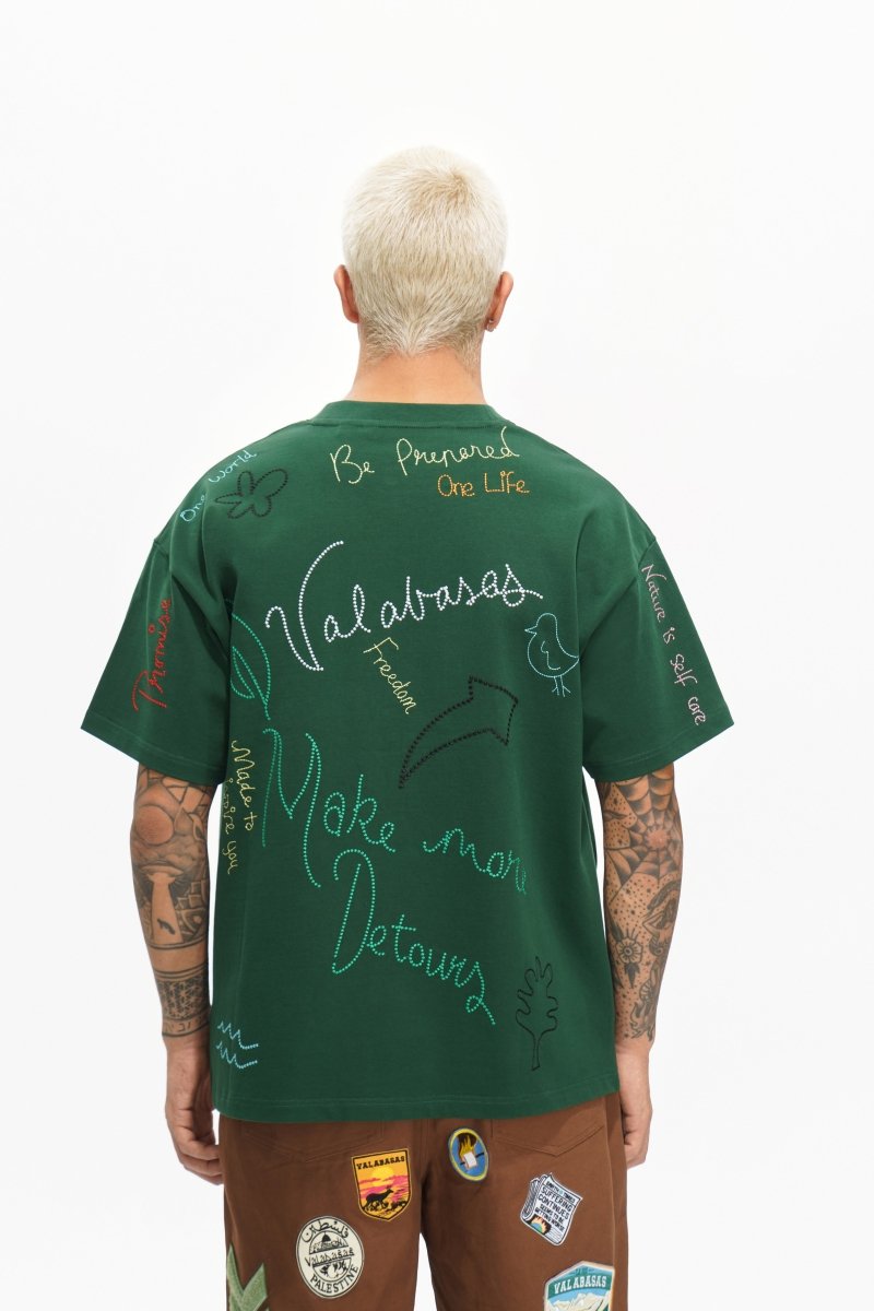Trailborn Dark Green Tee - Valabasas