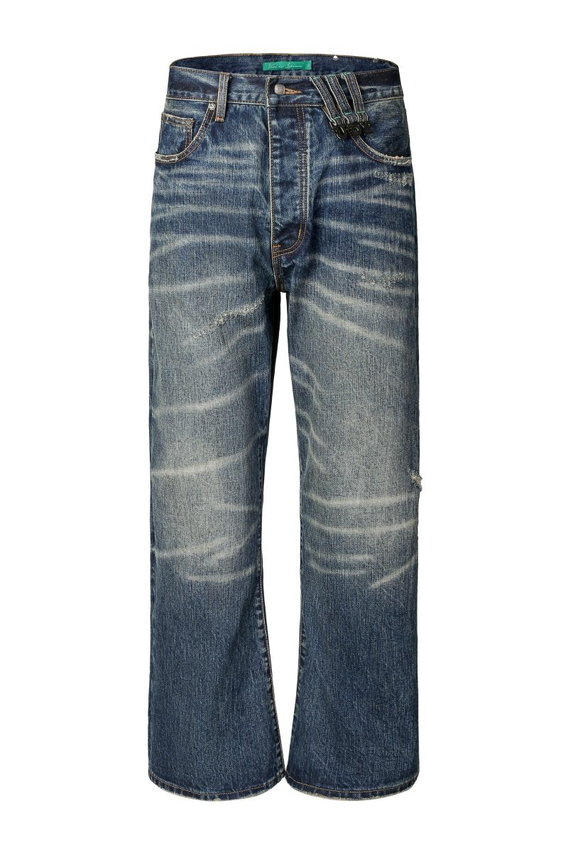 Trame Selvedge Baggy Jean – Dark Wash - Valabasas