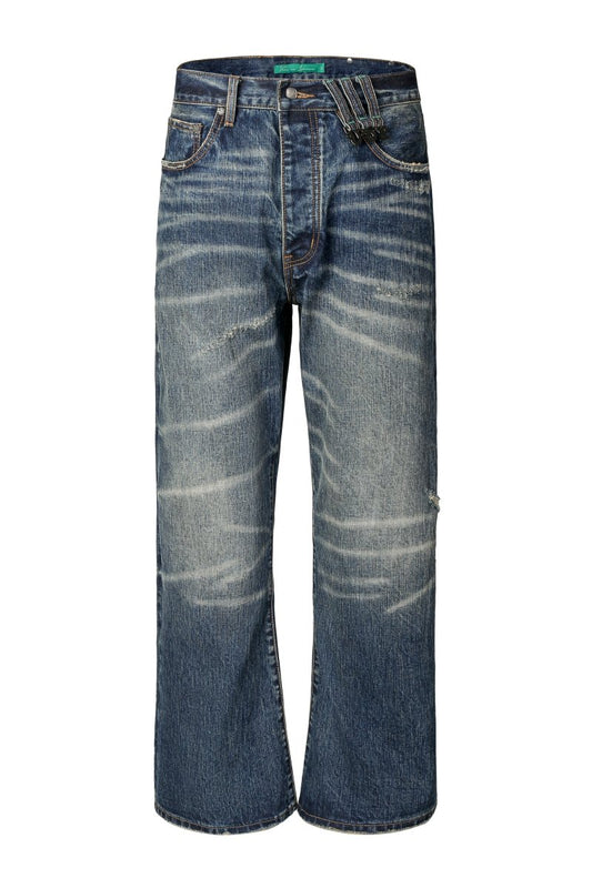 Trame Selvedge Baggy Jean – Dark Wash - Valabasas