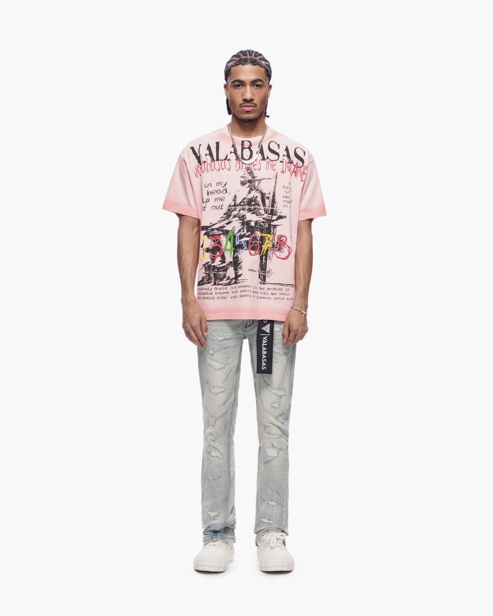 Trance Stacked Light Blue Jeans - Valabasas