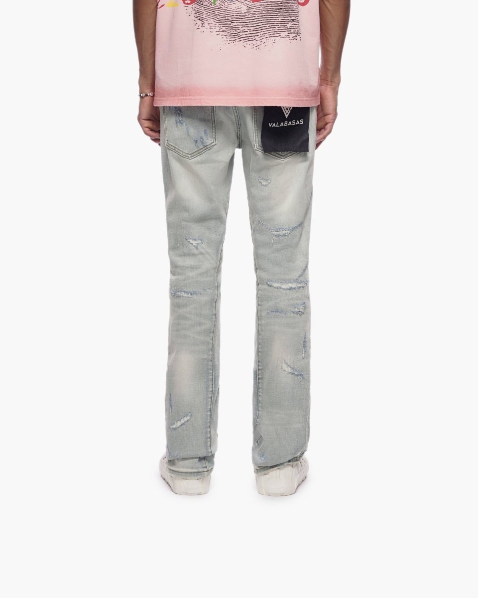 Trance Stacked Light Blue Jeans - Valabasas