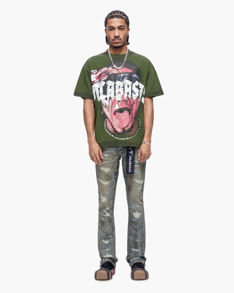 Trance Stacked Vintage Washed Jeans - Valabasas