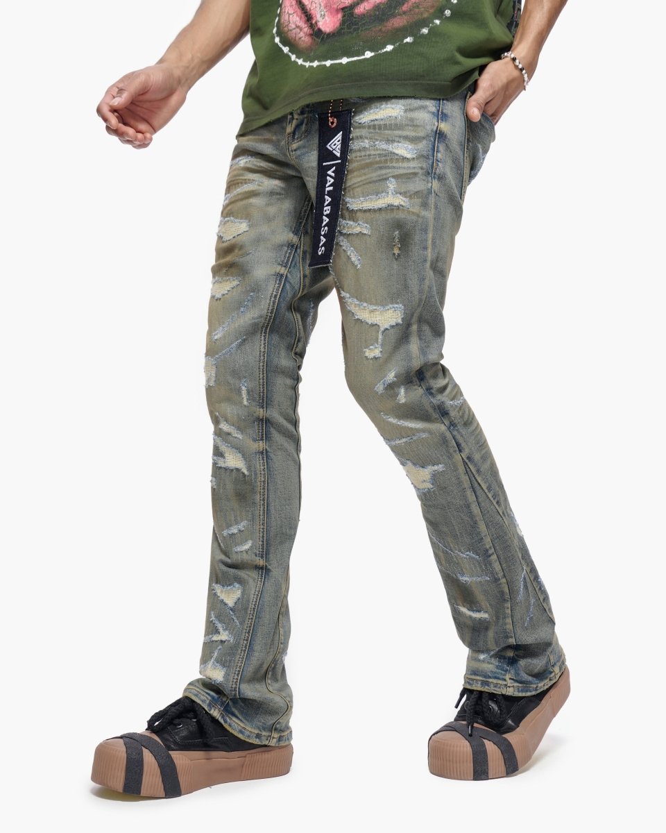 Trance Stacked Vintage Washed Jeans - Valabasas
