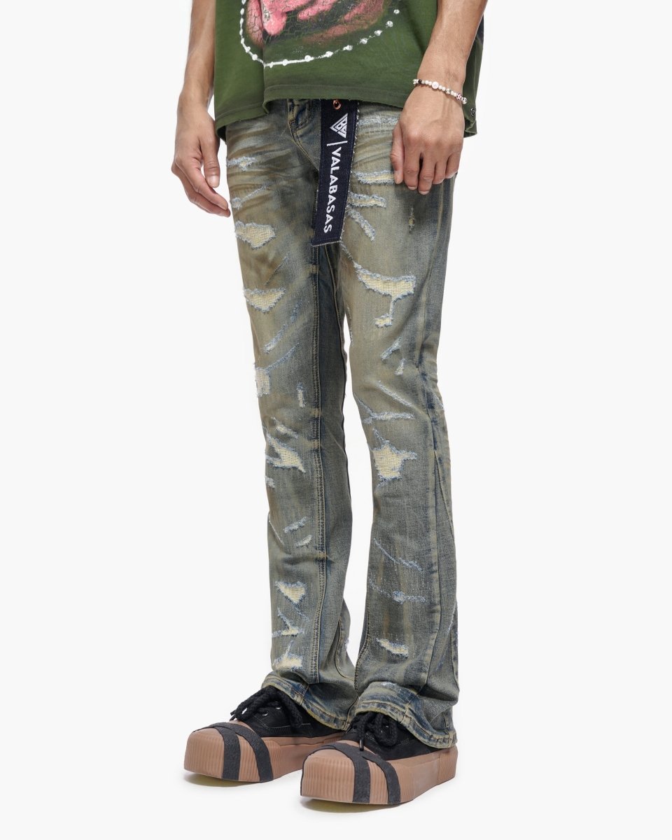 Trance Stacked Vintage Washed Jeans - Valabasas