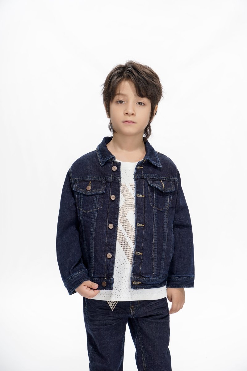 Treasury Kids Indigo Blue Jacket - Valabasas