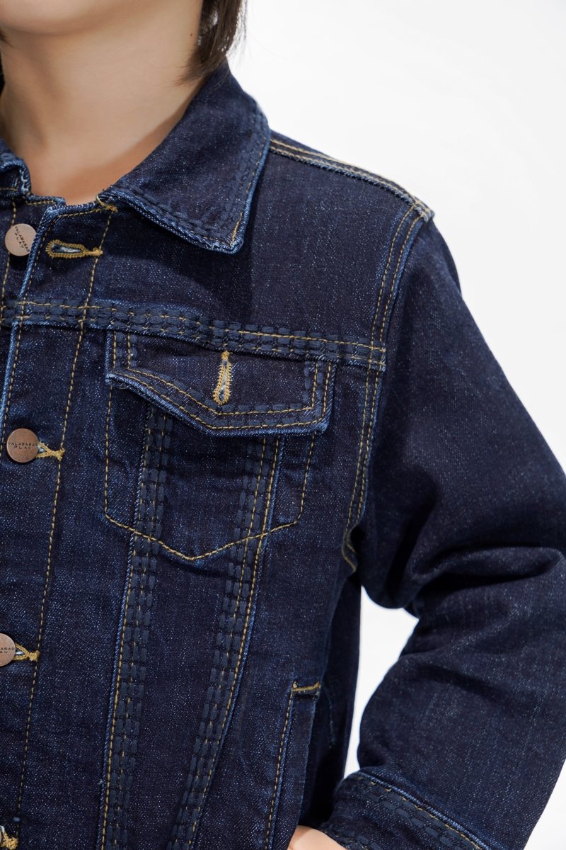 Treasury Kids Indigo Blue Jacket - Valabasas