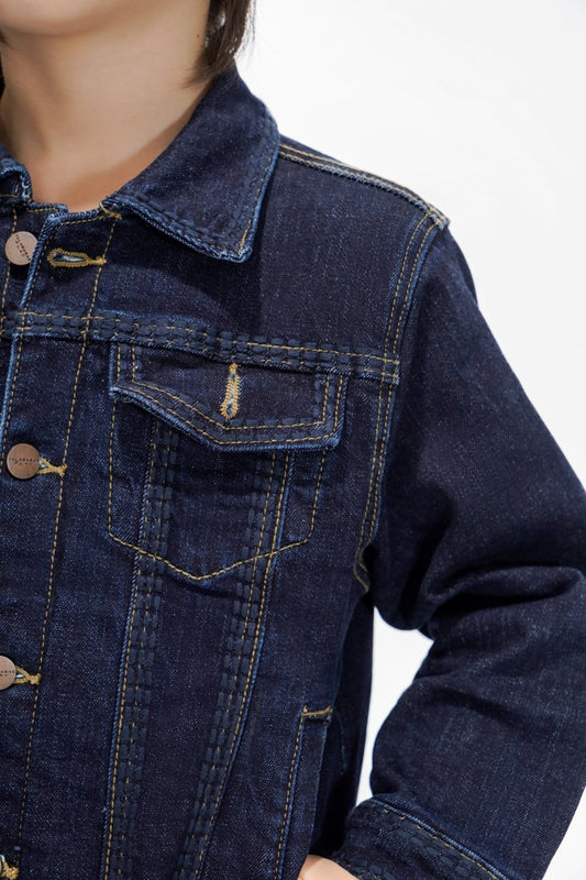 Treasury Kids Indigo Blue Jacket - Valabasas