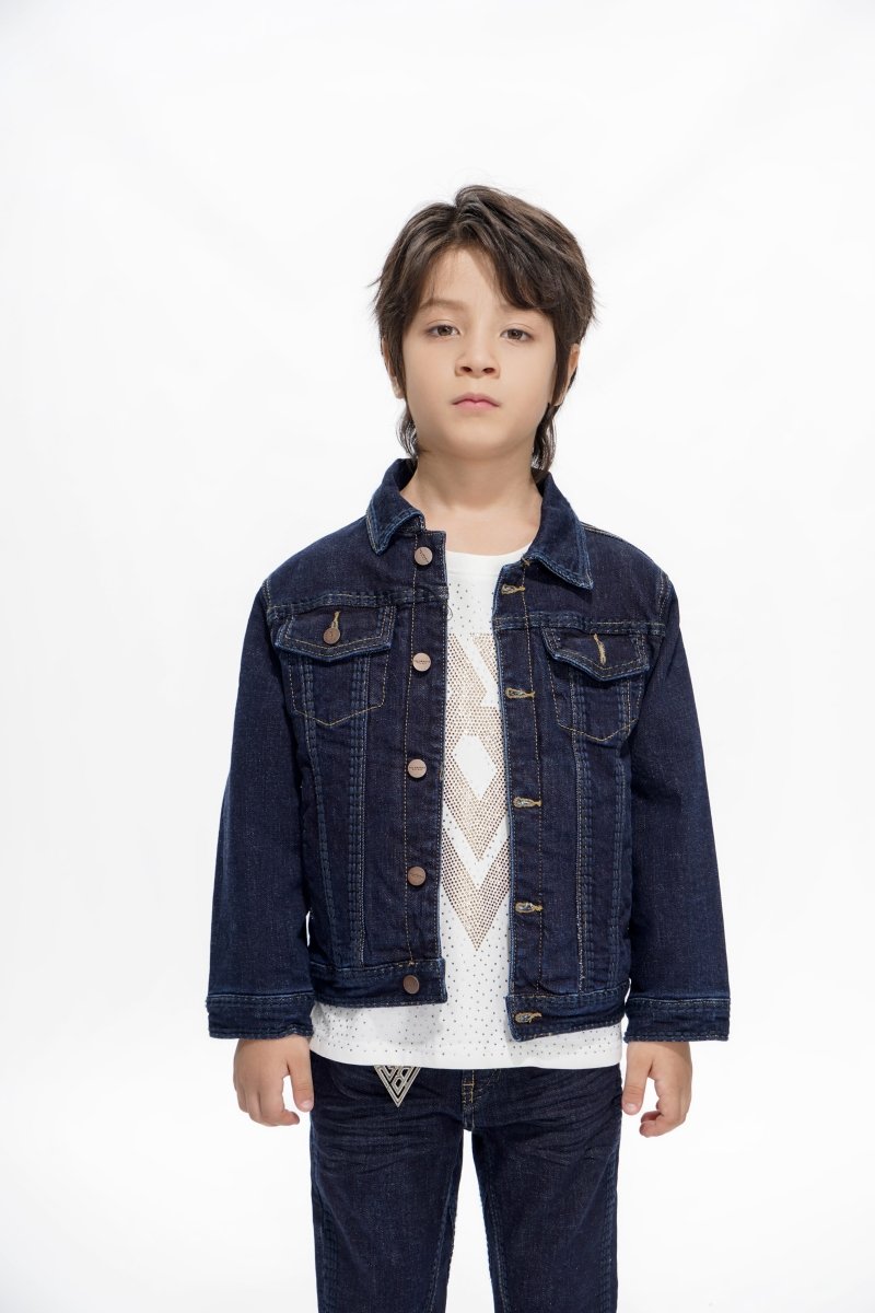 Treasury Kids Indigo Blue Jacket - Valabasas
