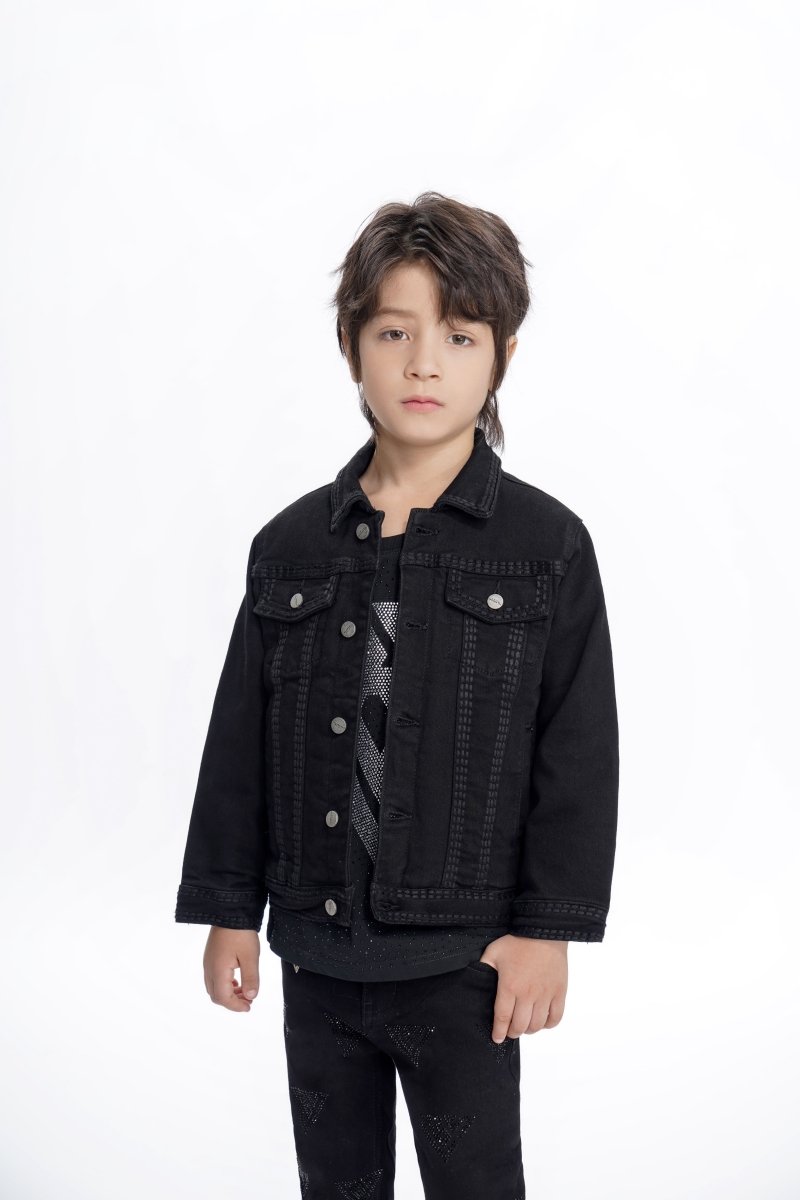 Treasury Kids Jet Black Jacket - Valabasas
