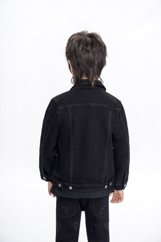 Treasury Kids Jet Black Jacket - Valabasas