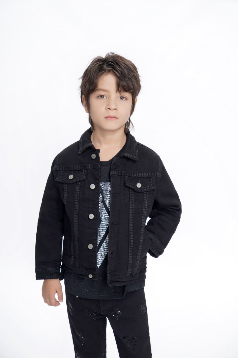 Treasury Kids Jet Black Jacket - Valabasas