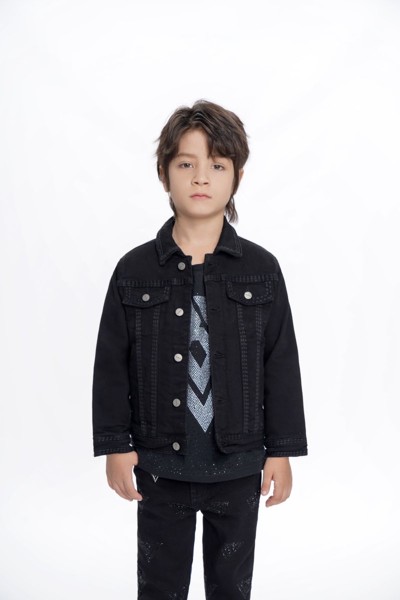 Treasury Kids Jet Black Jacket - Valabasas