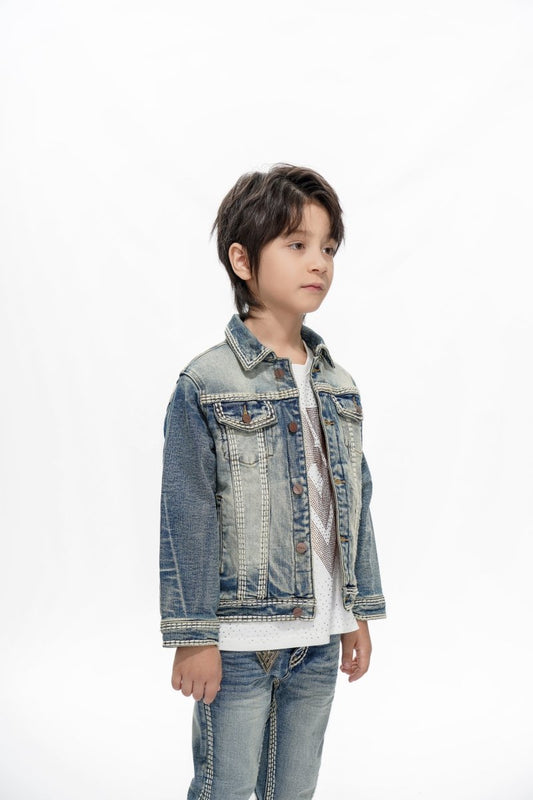 Treasury Kids Vintage Blue Jacket - Valabasas