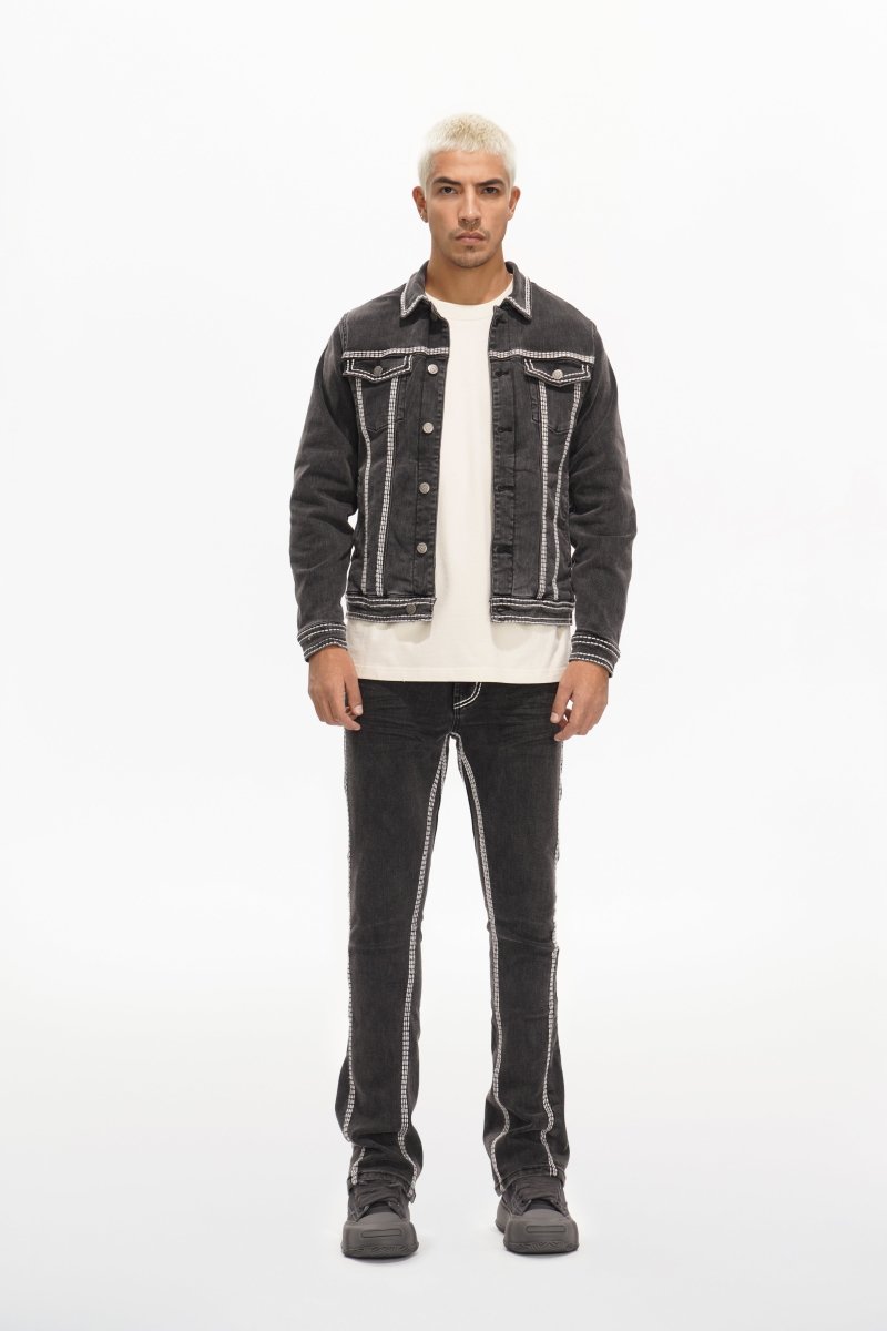 Treasury Mens Jacket Grey Washed - Valabasas