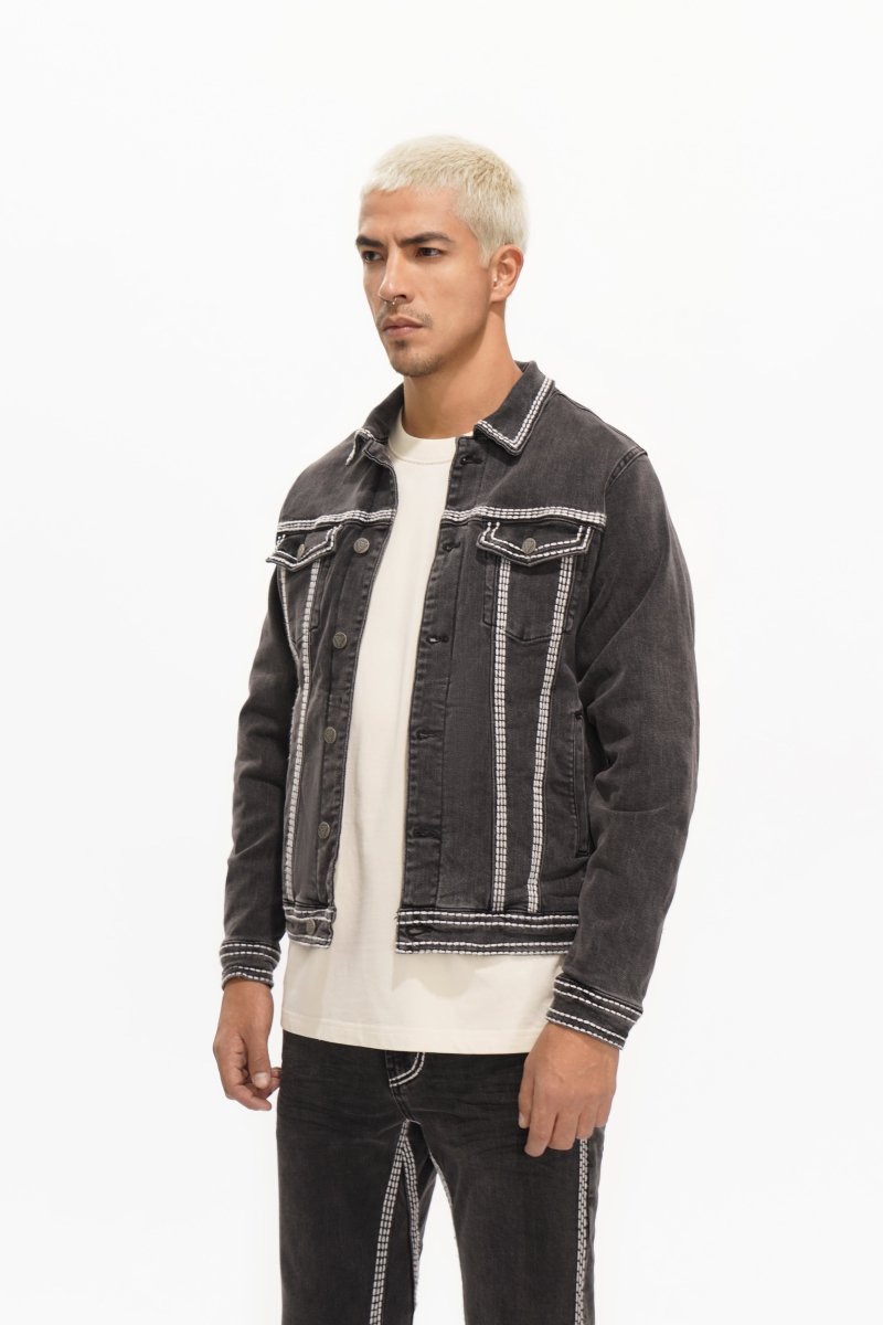Treasury Mens Jacket Grey Washed - Valabasas